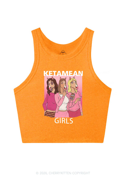 K Horse Girls Y2K Crop Tank Top Cherrykitten