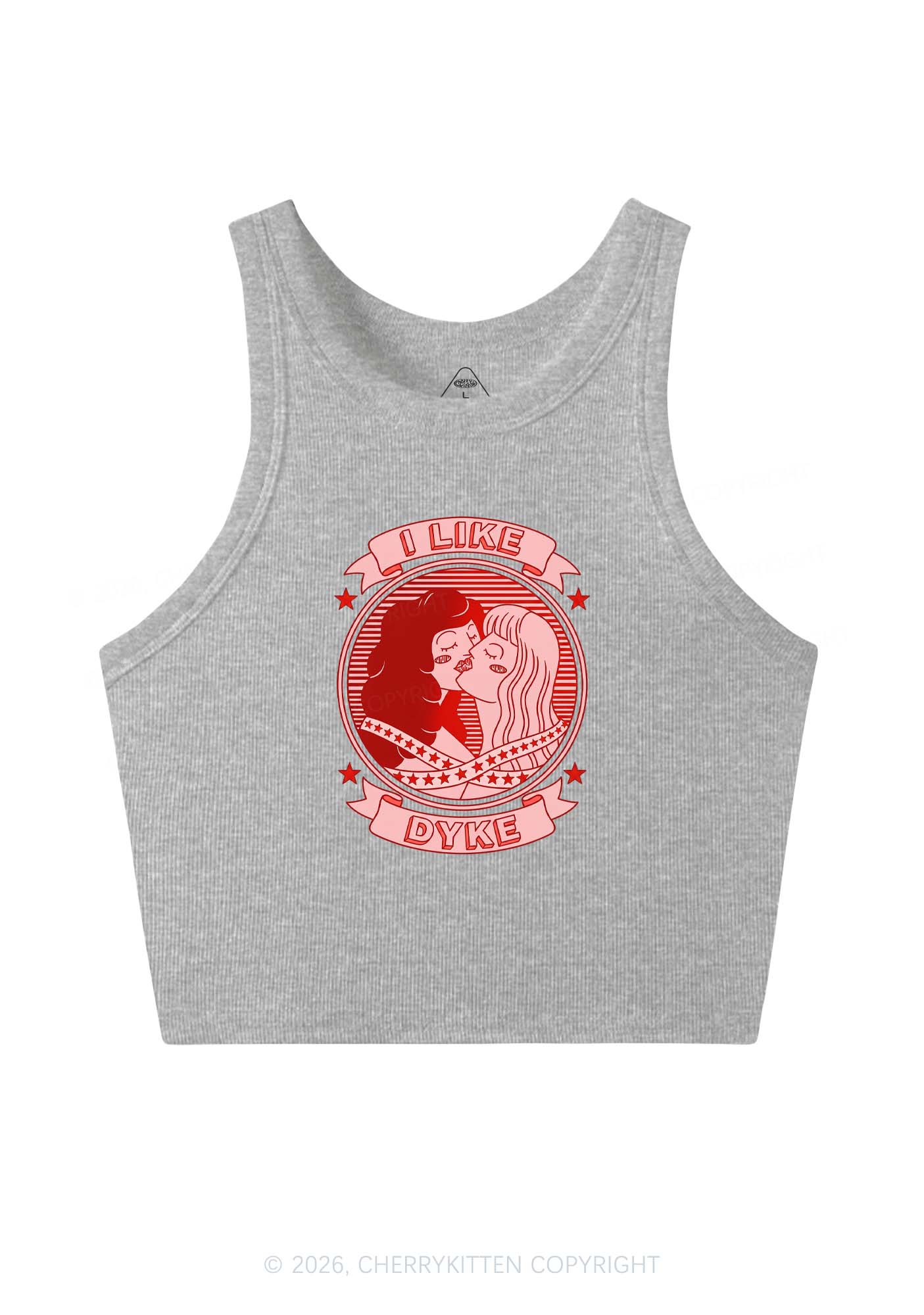 I Like Dyke Pride Y2K Crop Tank Top Cherrykitten