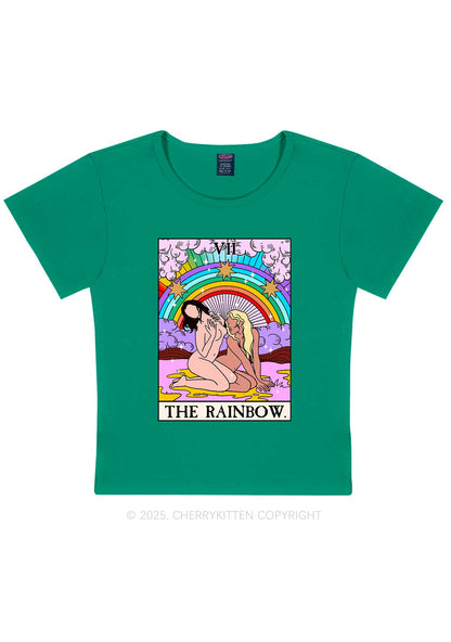 The Rainbow Y2K Baby Tee Cherrykitten
