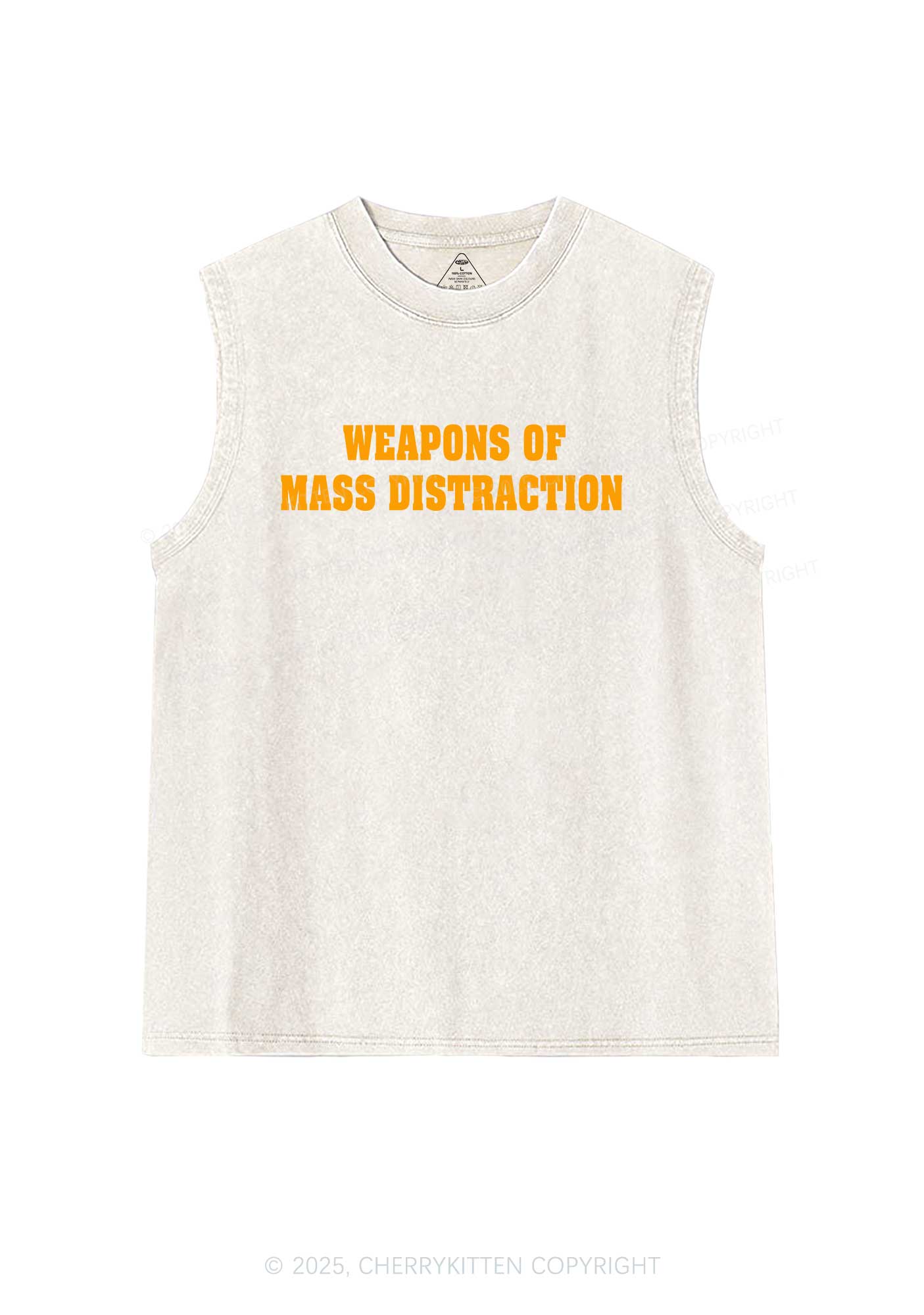Weapons Of Mass Distraction Y2K Washed Tank Cherrykitten