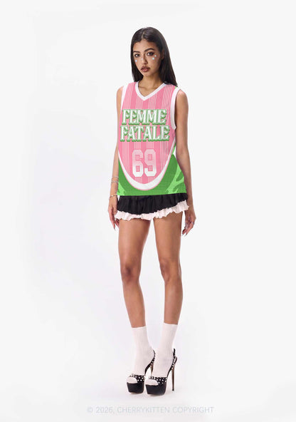 Femme Fatale Pride Y2K Sport Jersey Tank Cherrykitten