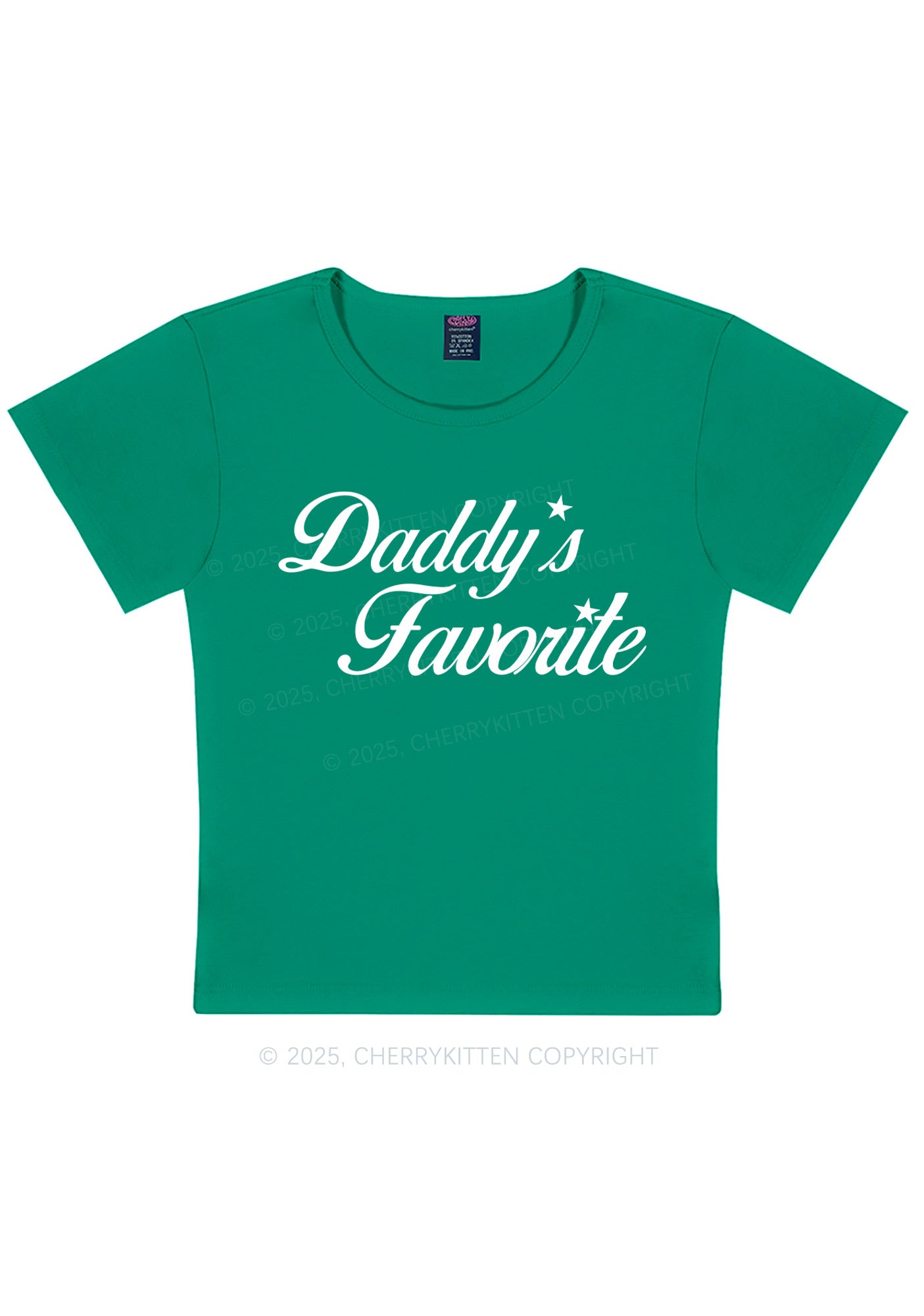Daddys Favorite Y2K Baby Tee Cherrykitten