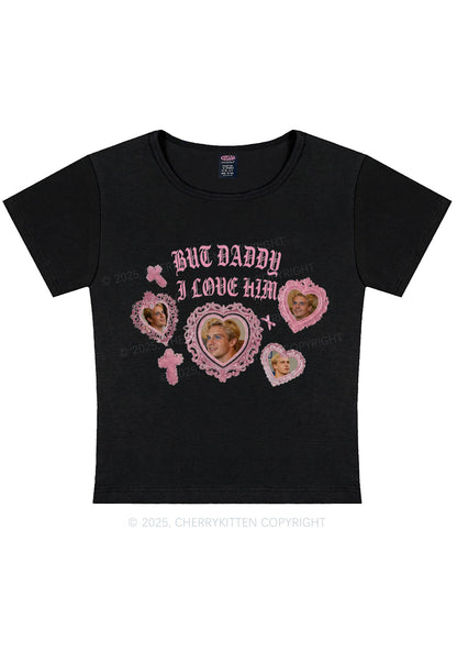 Gothic But Daddy I Love Him Y2K Baby Tee Cherrykitten