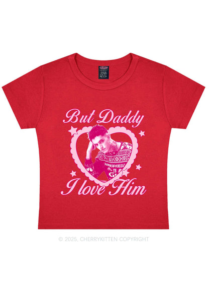Custom Daddy I love Him Y2K Baby Tee Cherrykitten