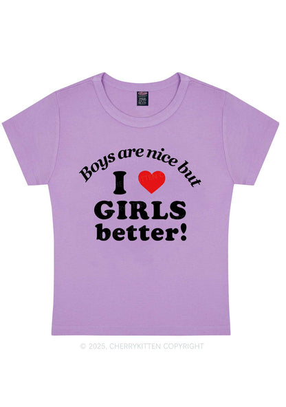 I Love Girls Better Pride Y2K Baby Tee Cherrykitten
