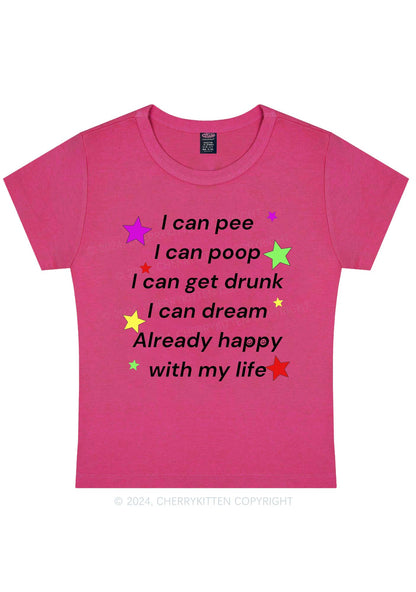 Already Happy Life Y2K Baby Tee Cherrykitten