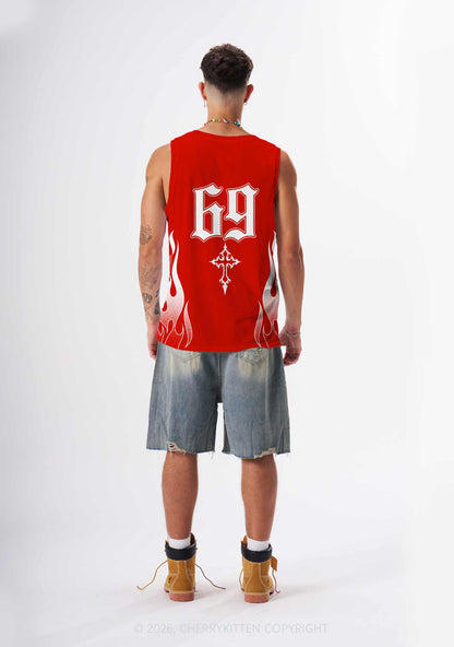 Better Faggot Than Fascist Skull Pride Y2K Sport Jersey Tank Cherrykitten