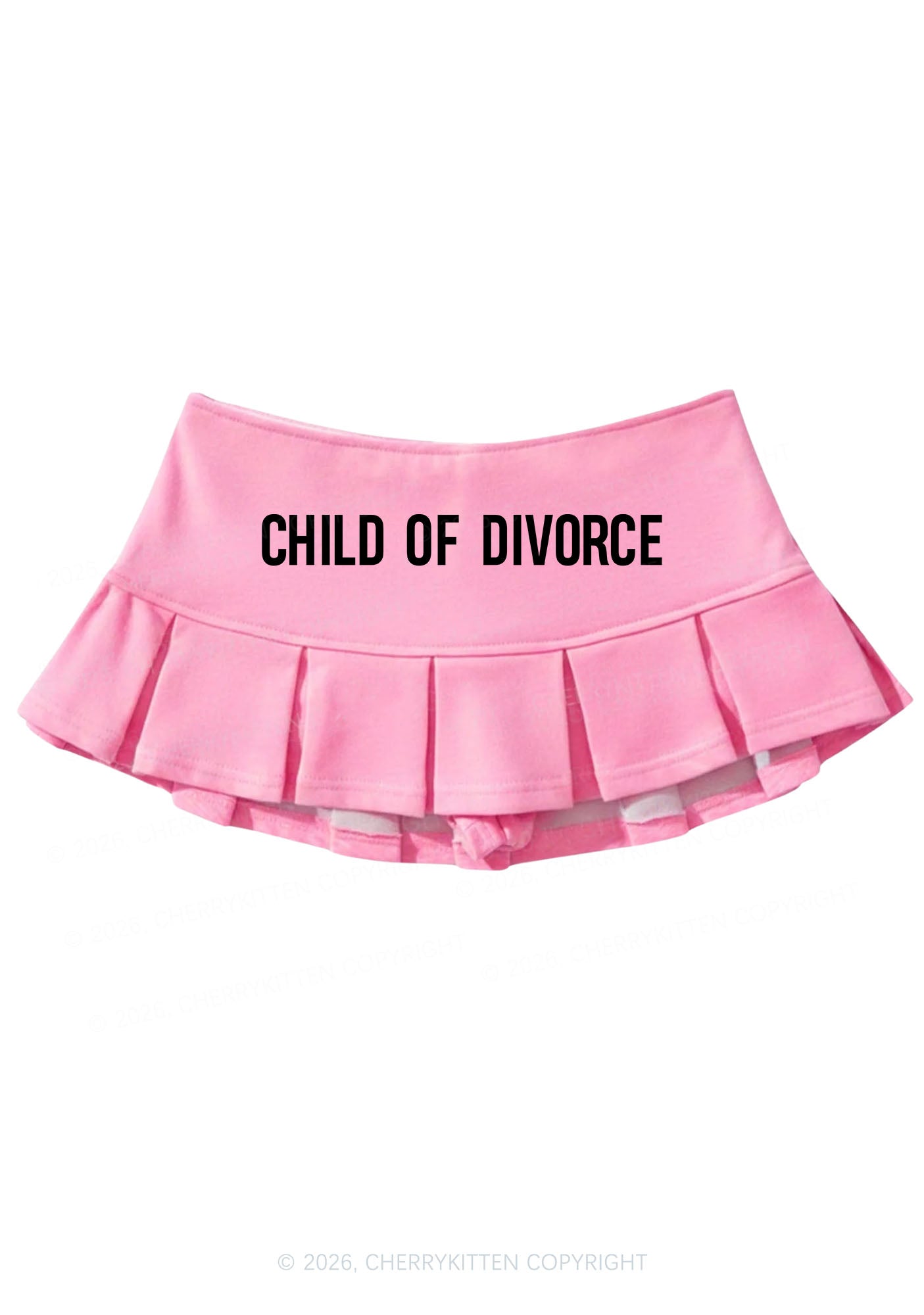 Child Of Divorce Y2K Mini Pleated Skirts Cherrykitten