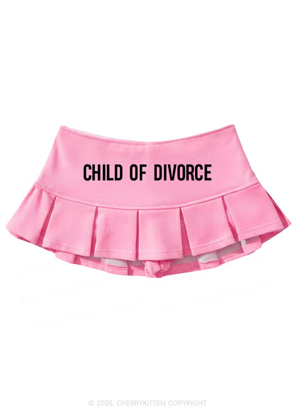 Child Of Divorce Y2K Mini Pleated Skirts Cherrykitten