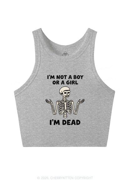Im Not A Boy Or A Girl Pride Y2K Crop Tank Top Cherrykitten