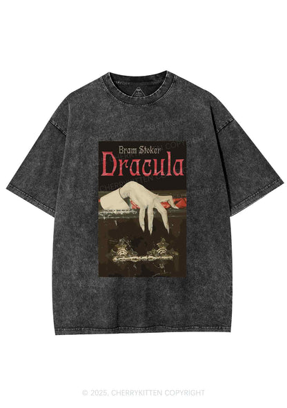 Halloween Creepy Claw Y2K Shirts Washed Tee Cherrykitten