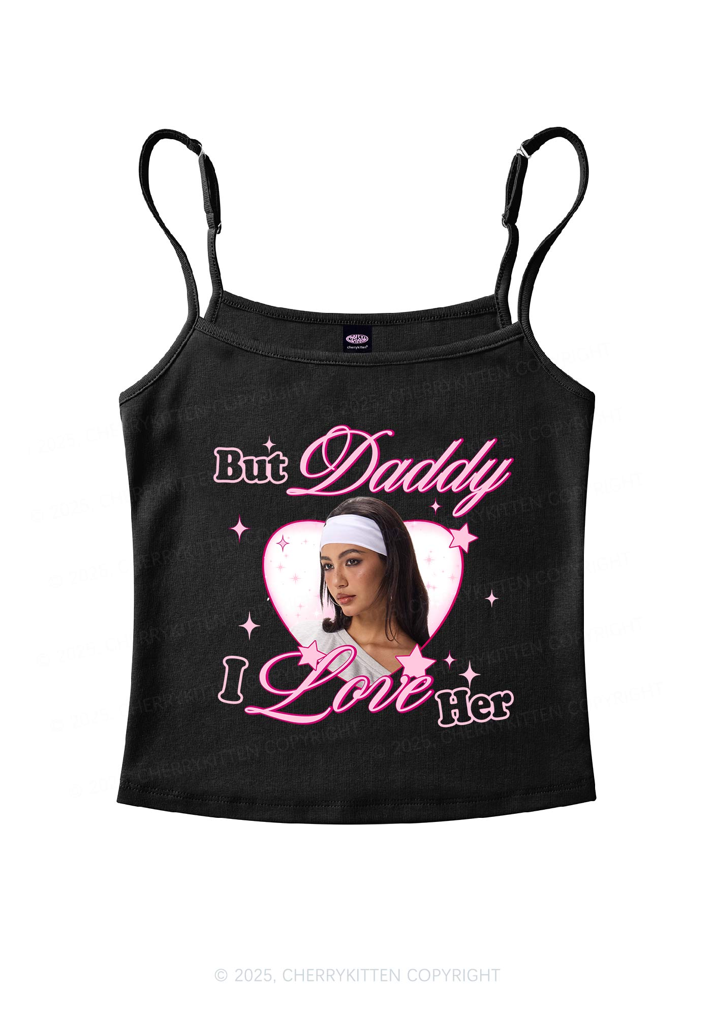 Custom But Daddy I Love Y2K Spaghetti Strap Cami Cherrykitten