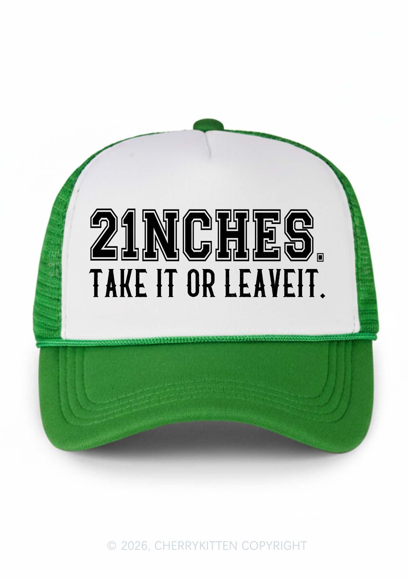 Take It Or Leave It Y2K Colorblock Trucker Hat Cherrykitten
