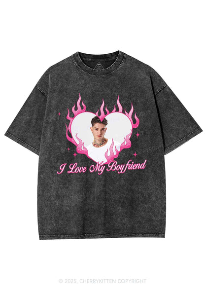 Custom Love Girlfriend Y2K Shirts Washed Tee Cherrykitten