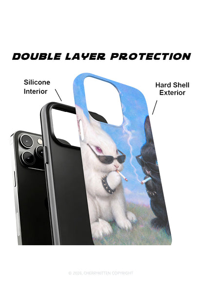 Smoking Punk Bunny Y2K Phone Case Cherrykitten