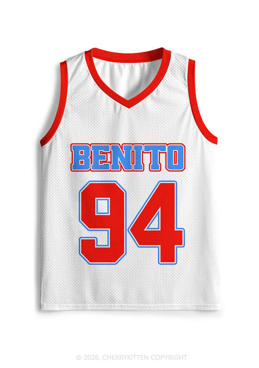Red Blue Stripe Bunny Y2K Sport Jersey Tank Cherrykitten