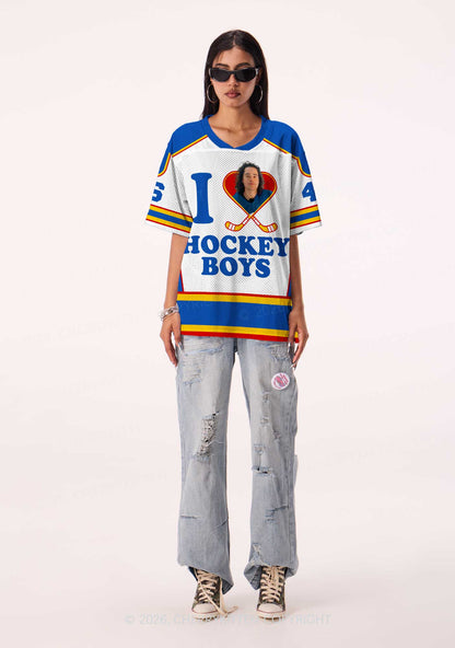 I Love Hockey Boy JT Y2K Sport Jersey Shirts Cherrykitten