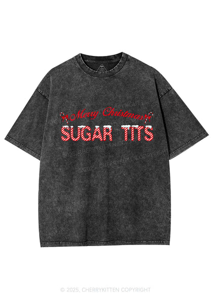 Christmas Sugar Txts Y2K Shirts Washed Tee Cherrykitten