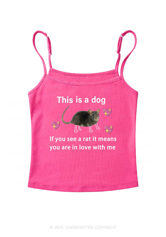 If You See Rat Y2K Spaghetti Strap Cami Cherrykitten