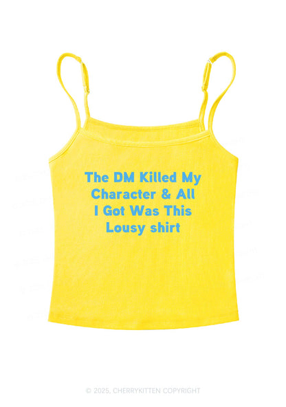 Killed Character I Got Lousy Y2K Spaghetti Strap Cami Cherrykitten