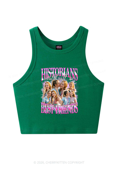 Custom Best Friends Photos Pride Y2K Crop Tank Top Cherrykitten