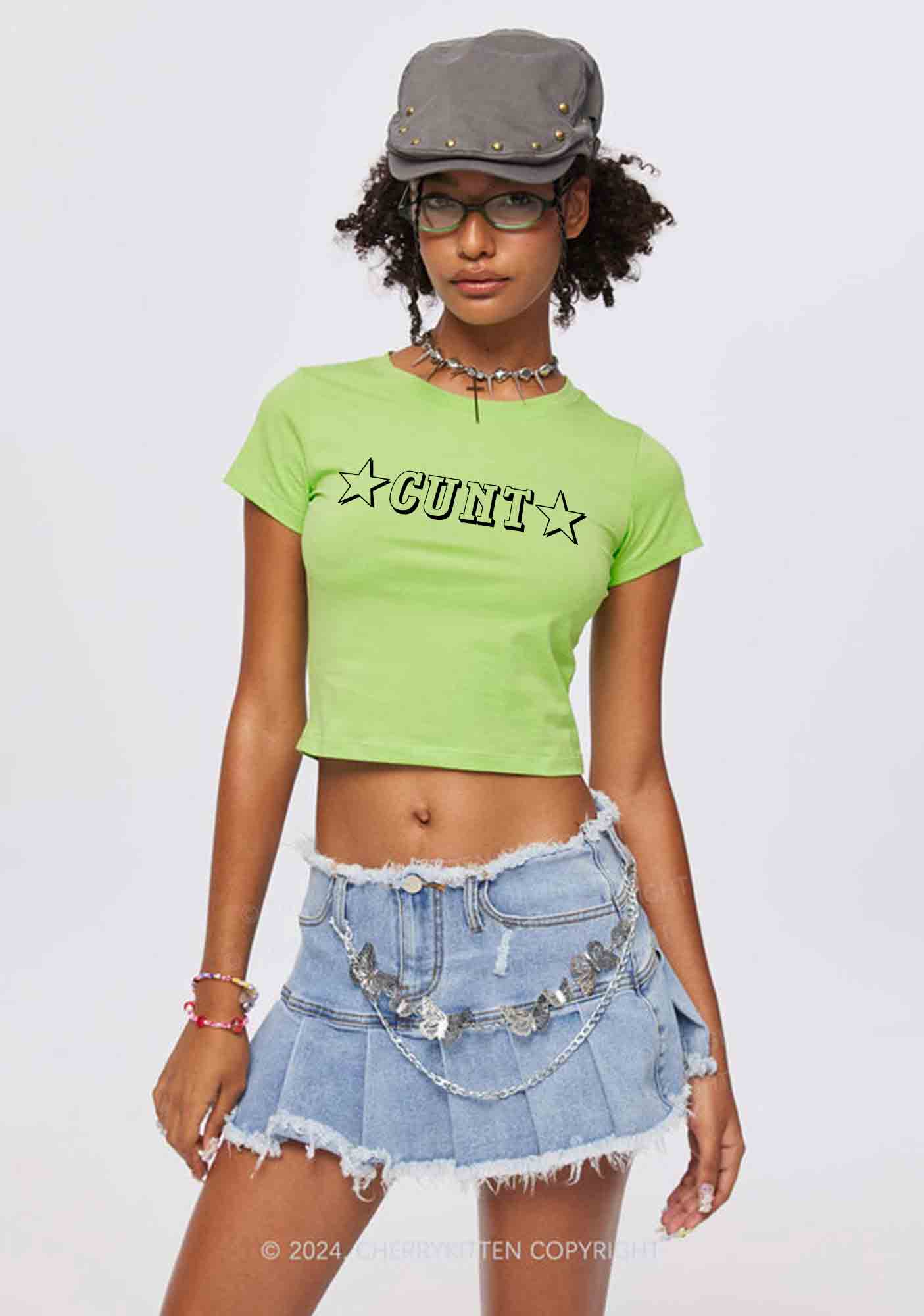 Blue Denim Y2K Mini Skirt Cherrykitten