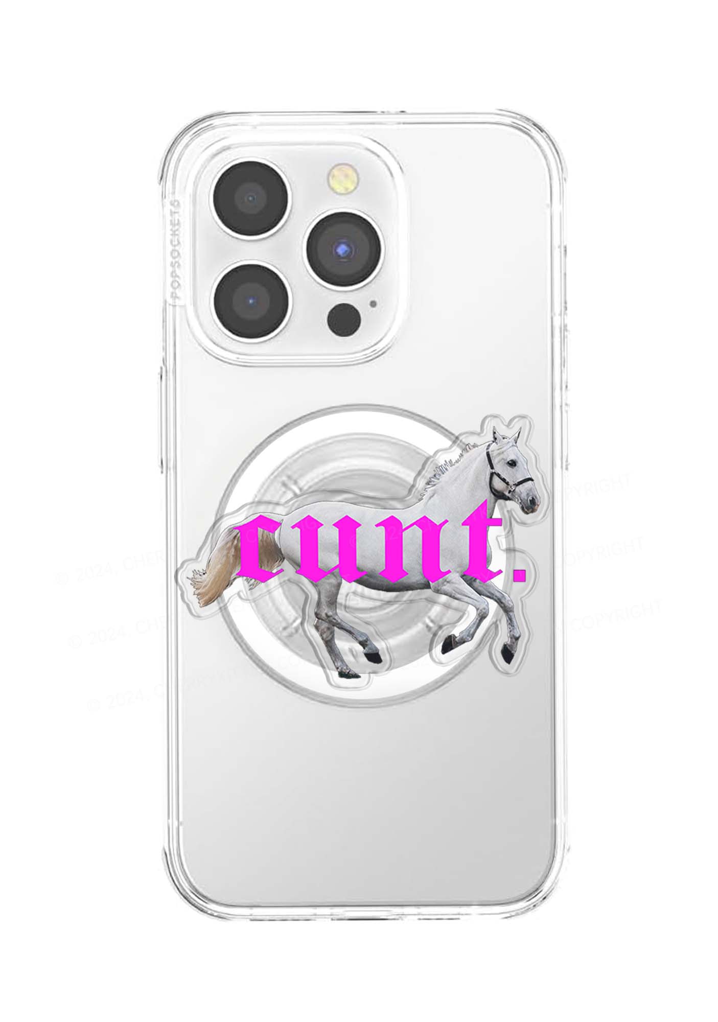 Cxxt Horse Y2K Magnetic Phone Grip Holder Cherrykitten