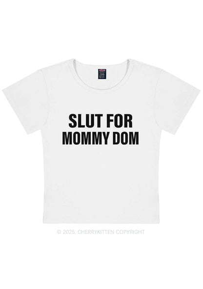 Slxt For Mommy Dom Y2K Baby Tee Cherrykitten