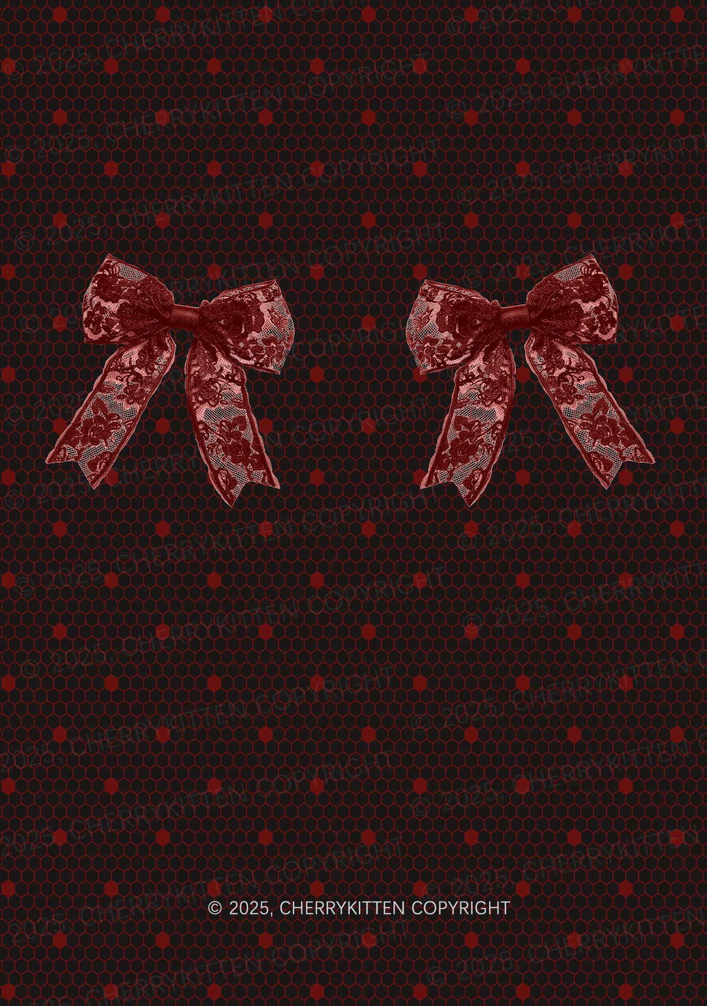 Bow Ties Y2K Mesh Long Sleeve Crop Top Cherrykitten