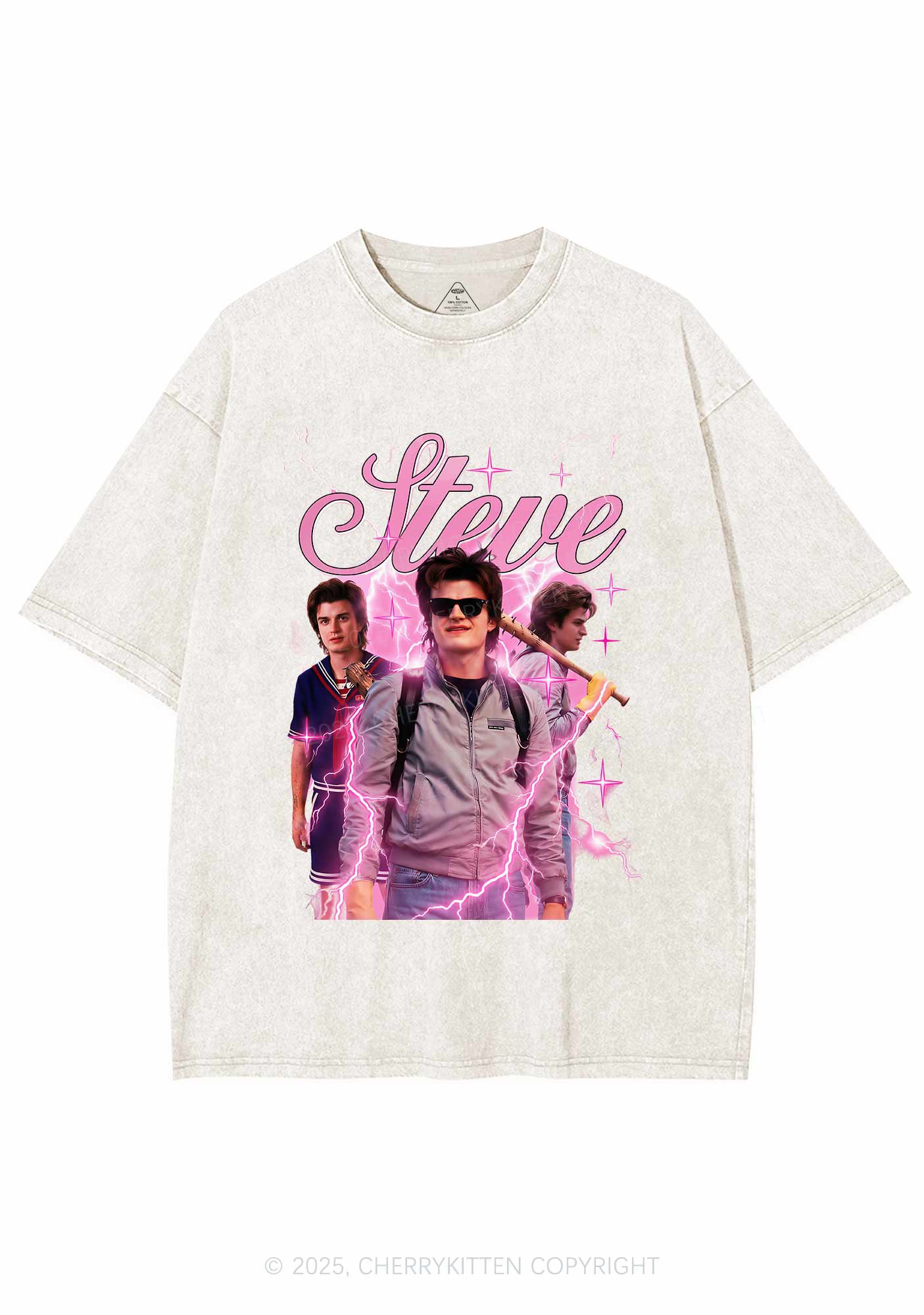 SH Pastel Spark Y2K Shirts Washed Tee Cherrykitten