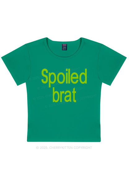 Spoiled Brat Y2K Baby Tee Cherrykitten