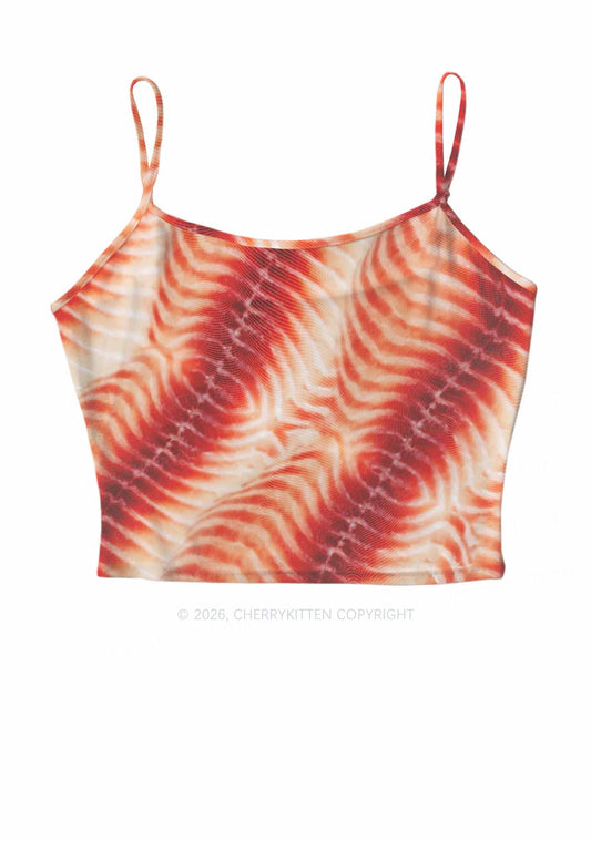 Pork Belly Texture Y2K Mesh Cami Tank Cherrykitten