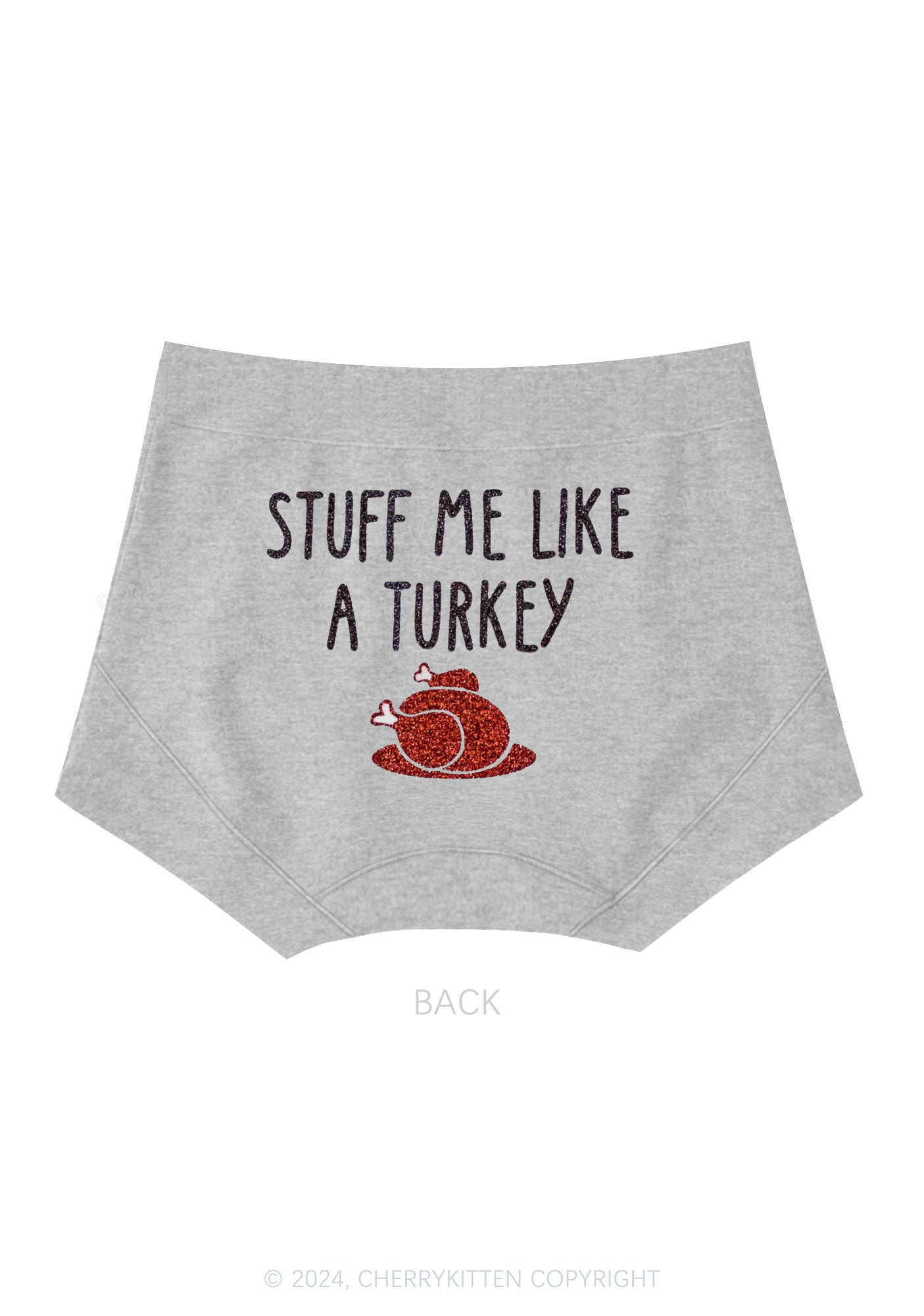 Stuff Me Like Turkey Y2K Mid Rise Waist Boyshort Cherrykitten
