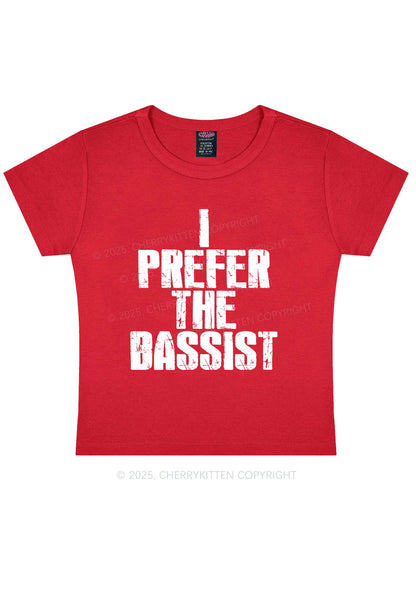 I Prefer The Bassist Y2K Baby Tee Cherrykitten