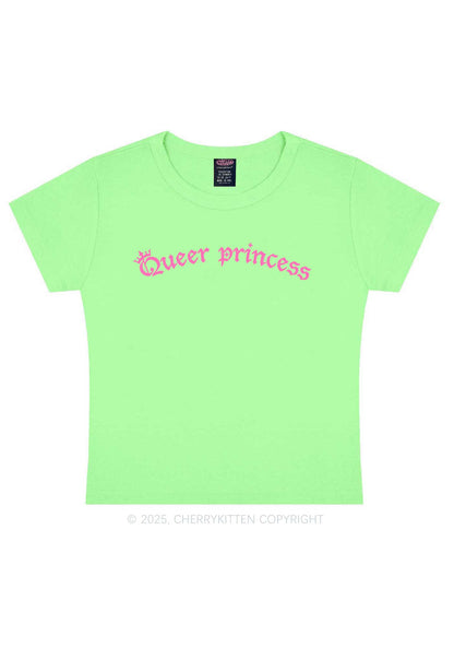 Gothic Queer Princess Pride Y2K Baby Tee Cherrykitten