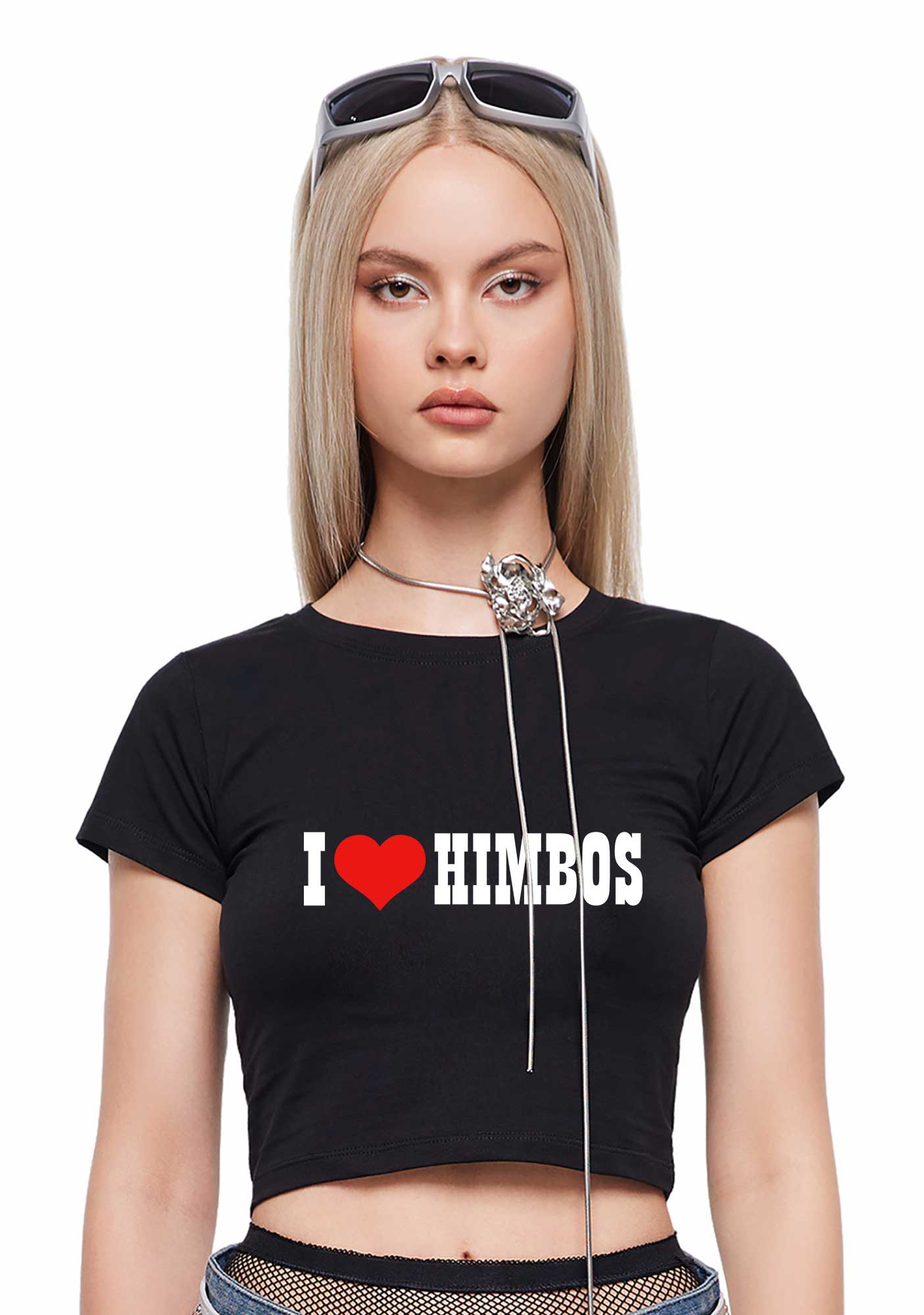 I Love Himbos Y2K Baby Tee Cherrykitten