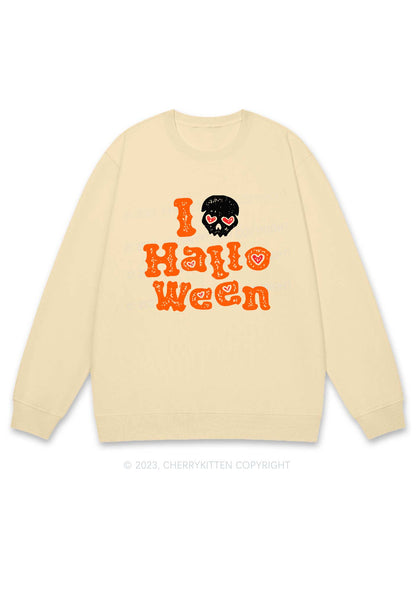 I Love Halloween Y2K Sweatshirt Cherrykitten