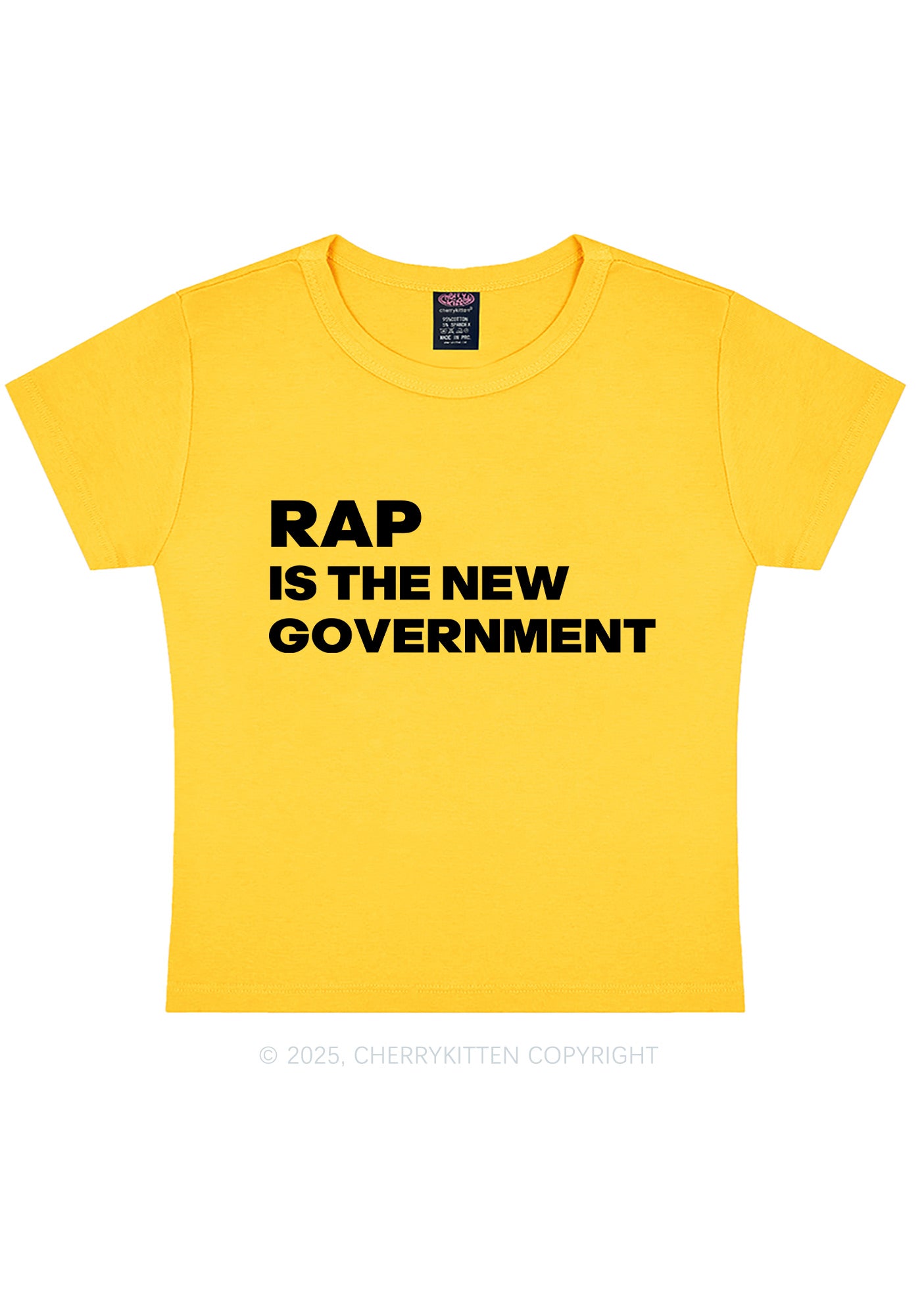 Rap Government Y2K Baby Tee Cherrykitten
