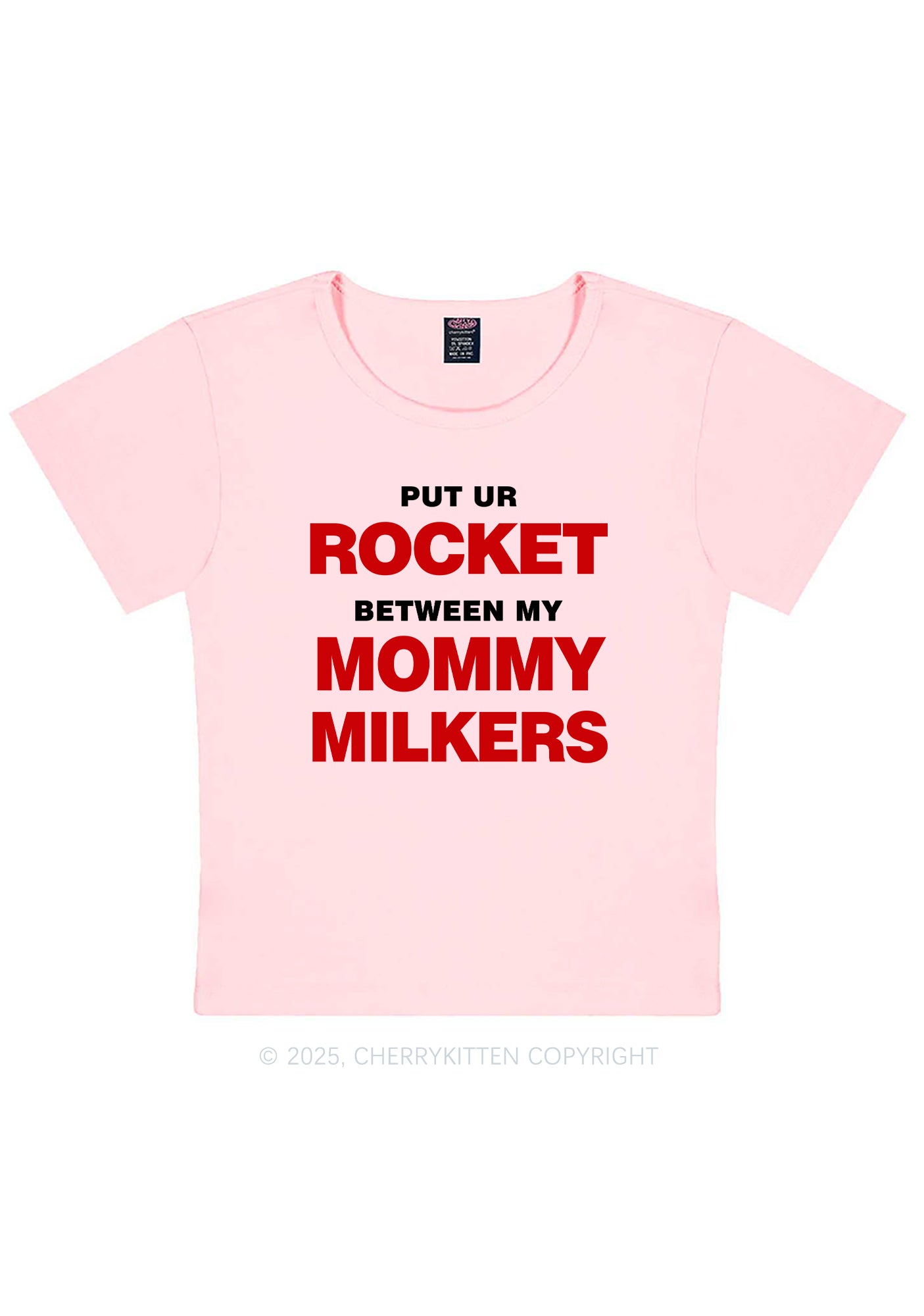 Rocket Mommy Milkers Y2K Baby Tee Cherrykitten