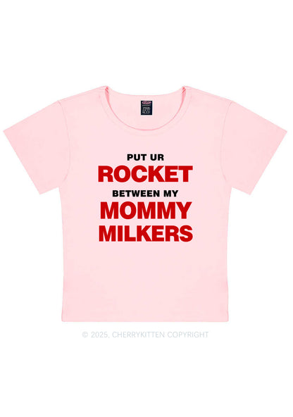 Rocket Mommy Milkers Y2K Baby Tee Cherrykitten