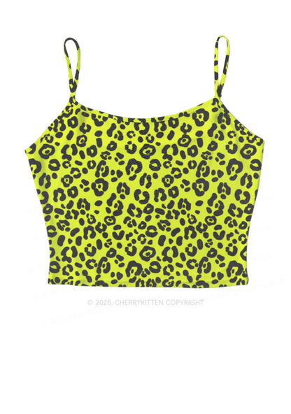 Neon Leopard Y2K Mesh Cami Tank Cherrykitten