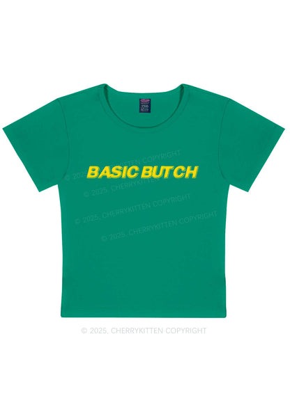 Basic Butch Y2K Baby Tee Cherrykitten