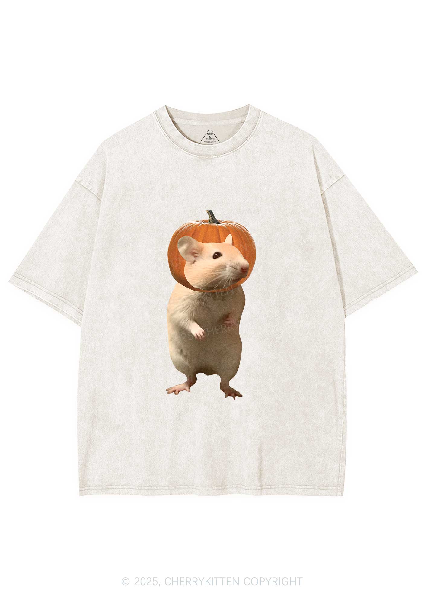 Halloween Silly Ratz Y2K Shirts Washed Tee Cherrykitten