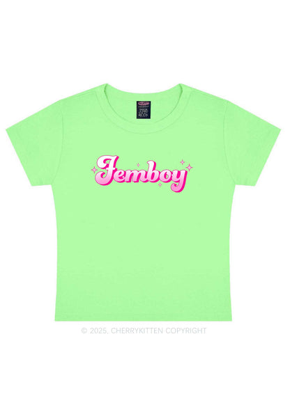 Femboy Pride Y2K Baby Tee Cherrykitten