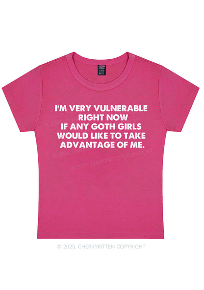 Im Vulnerable Y2K Baby Tee Cherrykitten