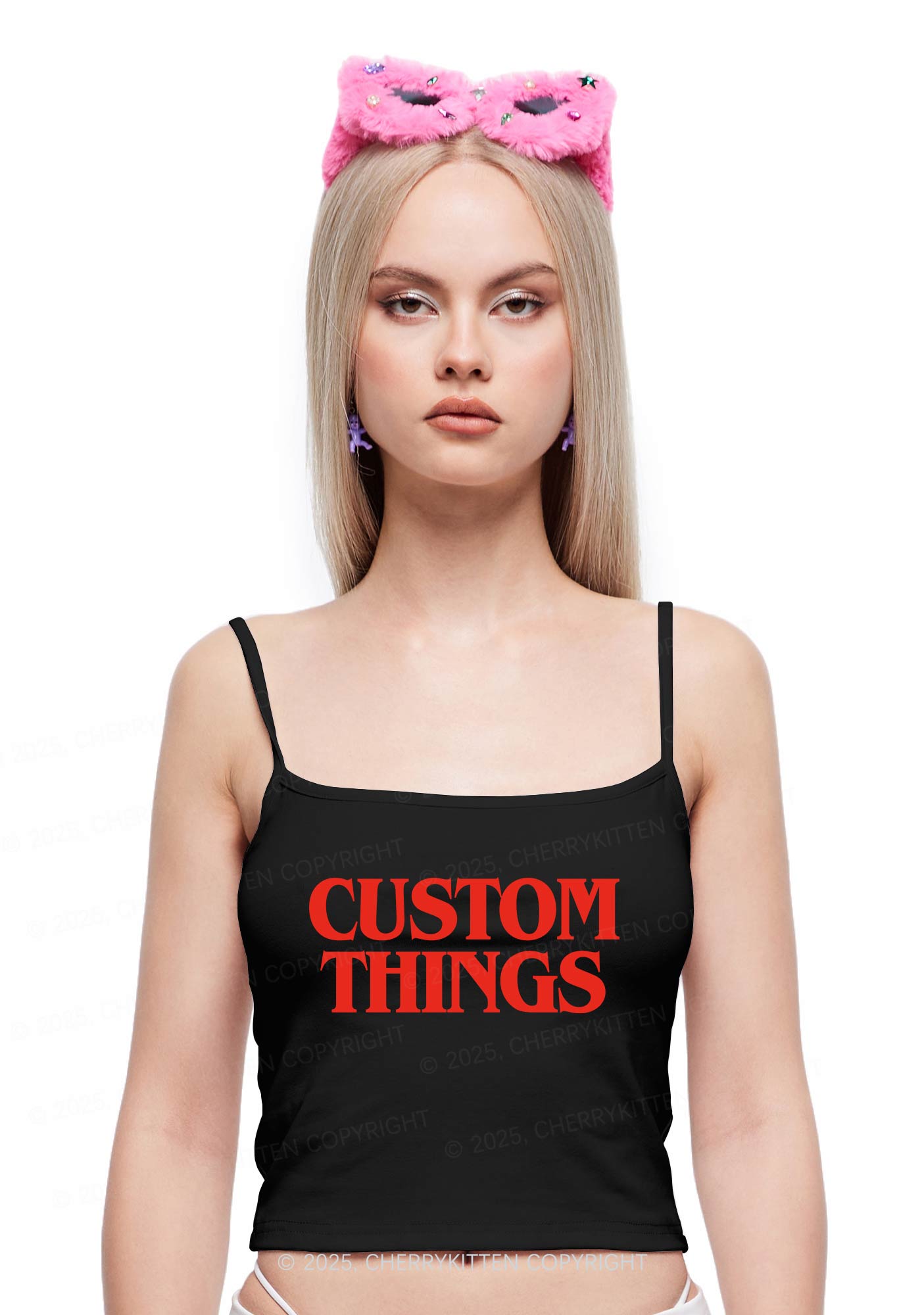 Custom Things Y2K Spaghetti Strap Cami Cherrykitten
