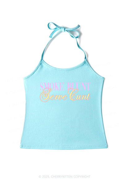 Smoke Blunt Y2K Halter Neck Cami Cherrykitten