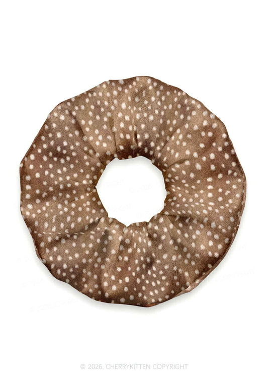 Angel Deer Spots Y2K Hair Scrunchie Cherrykitten