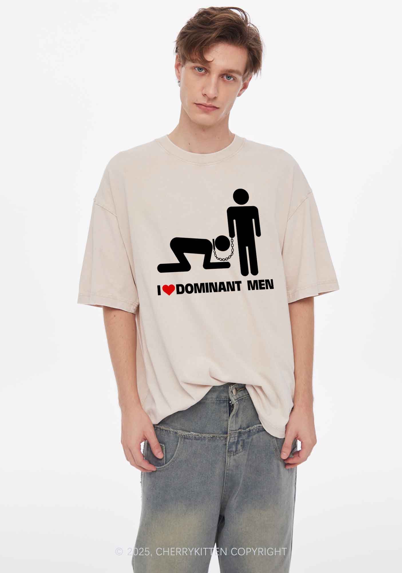 Love D Men Pride Y2K Shirts Washed Tee Cherrykitten