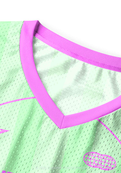 Mint Green I Put The Bi In Bxxch Pride Y2K Sport Jersey Tank Cherrykitten